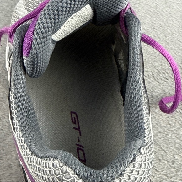 ASICS Women's GT-100 Silver and Purple Athletic Shoes Size 7.5 - Picture 10 of 13